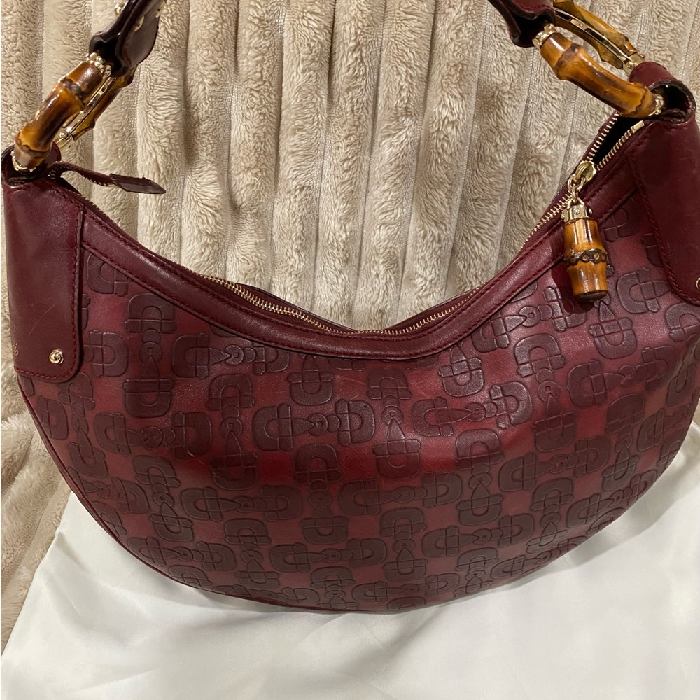 Gucci Bamboo Ring Half-Moon Bag - Picture 2 of 11